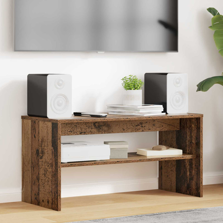 TV-kast Oudhout 80 x 35 x 40 cm Bewerkt hout