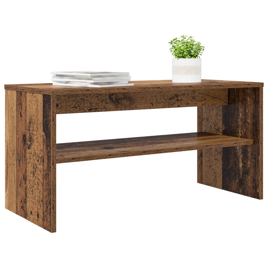 TV-kast Oudhout 80 x 35 x 40 cm Bewerkt hout