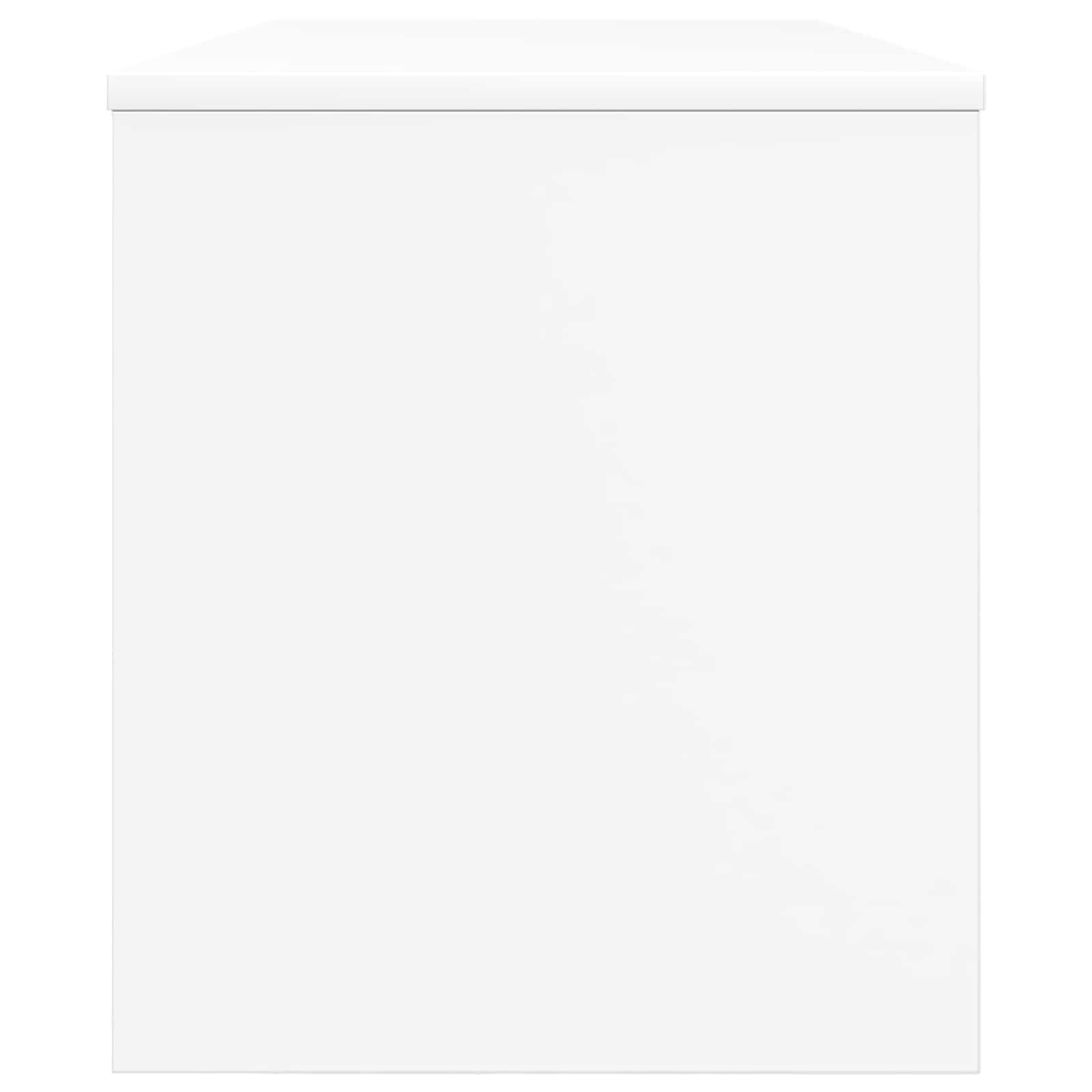 TV-kast Wit 100 x 35 x 40 cm Bewerkt hout