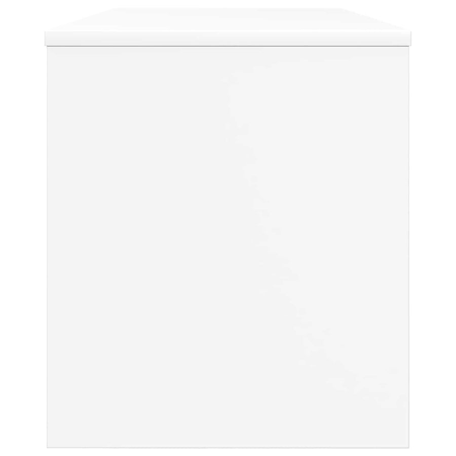 TV-kast Wit 100 x 35 x 40 cm Bewerkt hout