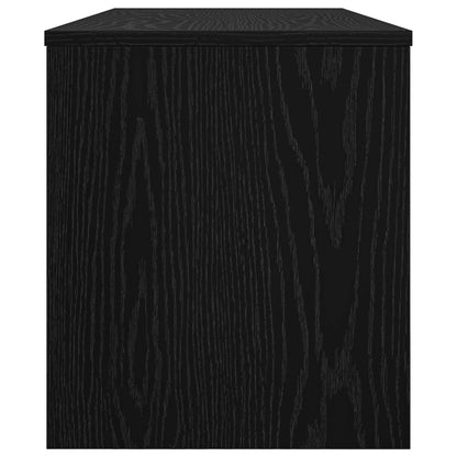 TV-kast Zwart Eiken 100 x 35 x 40 cm Bewerkt hout