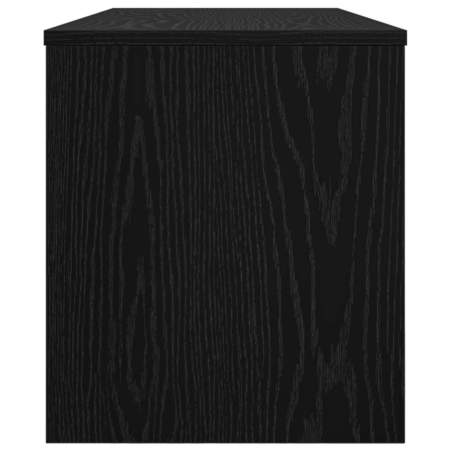 TV-kast Zwart Eiken 100 x 35 x 40 cm Bewerkt hout