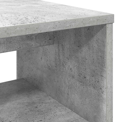 TV-kast Beton Grijs 100 x 35 x 40 cm Bewerkt hout