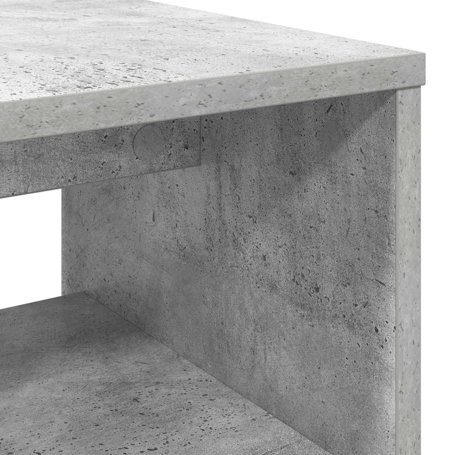 TV-kast Beton Grijs 100 x 35 x 40 cm Bewerkt hout
