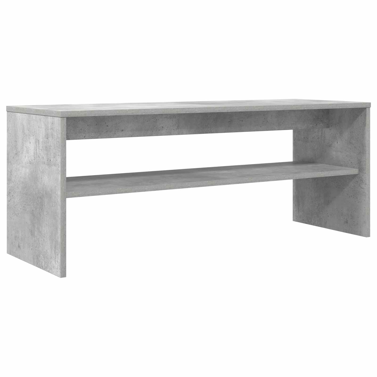 TV-kast Beton Grijs 100 x 35 x 40 cm Bewerkt hout