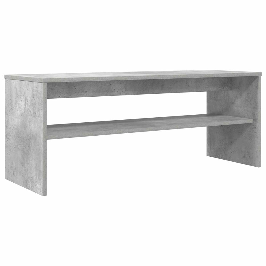 TV-kast Beton Grijs 100 x 35 x 40 cm Bewerkt hout