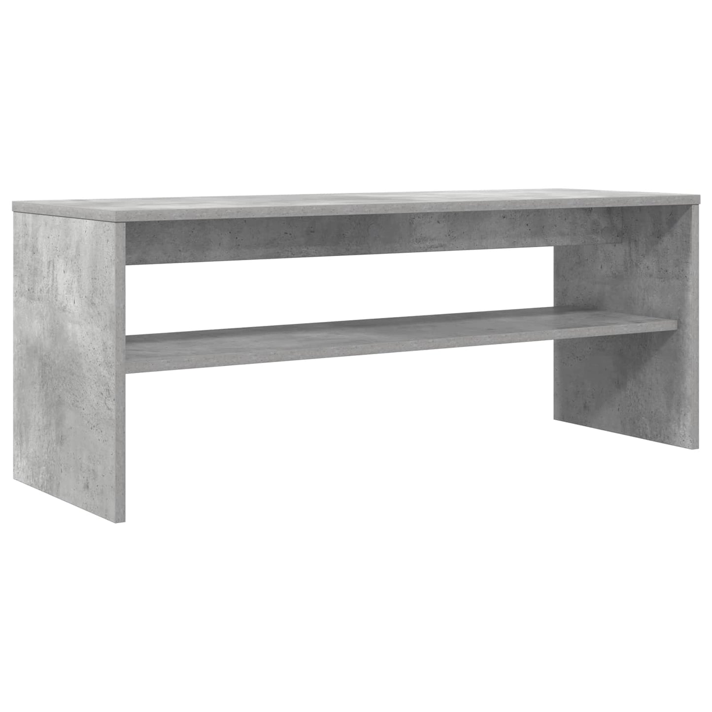 TV-kast Beton Grijs 100 x 35 x 40 cm Bewerkt hout