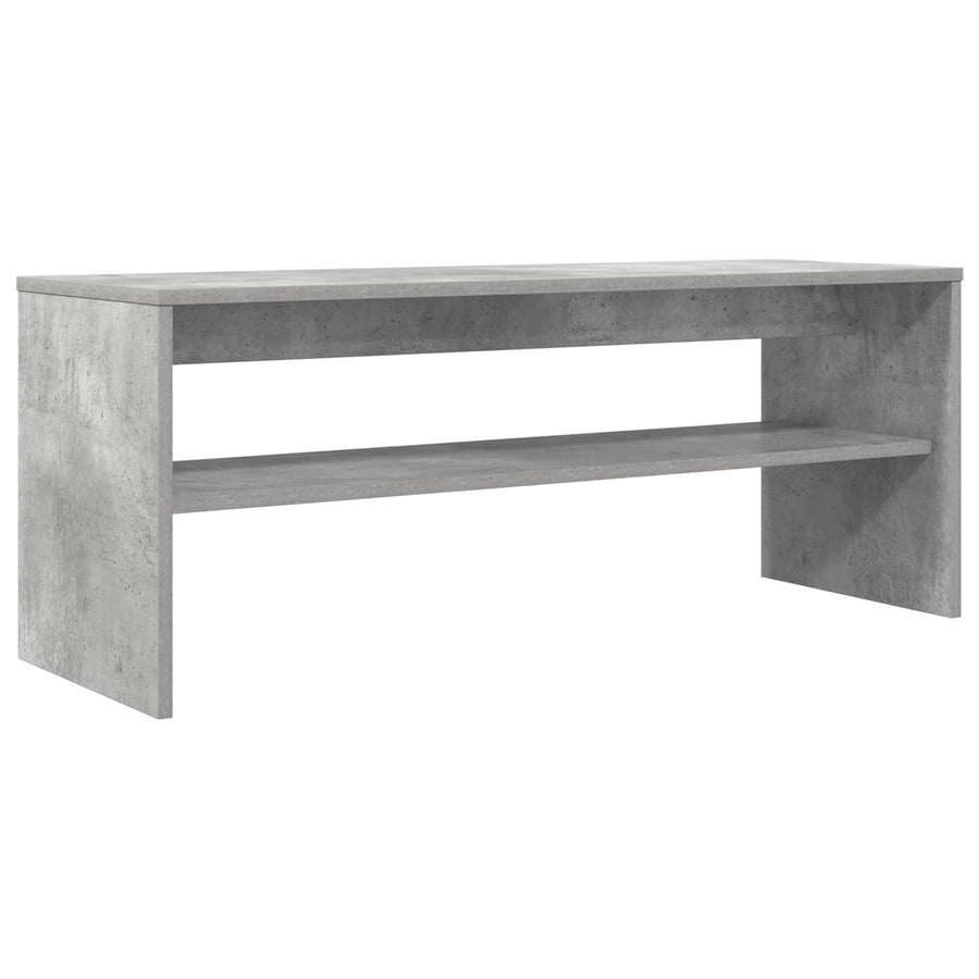 TV-kast Beton Grijs 100 x 35 x 40 cm Bewerkt hout