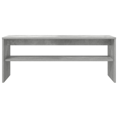 TV-kast Beton Grijs 100 x 35 x 40 cm Bewerkt hout
