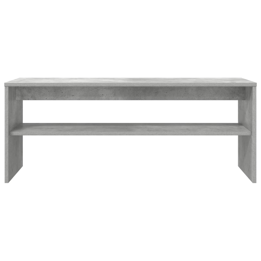 TV-kast Beton Grijs 100 x 35 x 40 cm Bewerkt hout