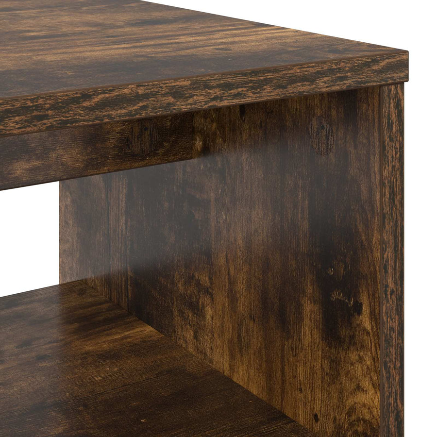 TV-kast Gerookt eiken 100 x 35 x 40 cm Bewerkt hout