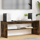 Tv-kast gerookt eiken 100x35x40 cm bewerkt hout