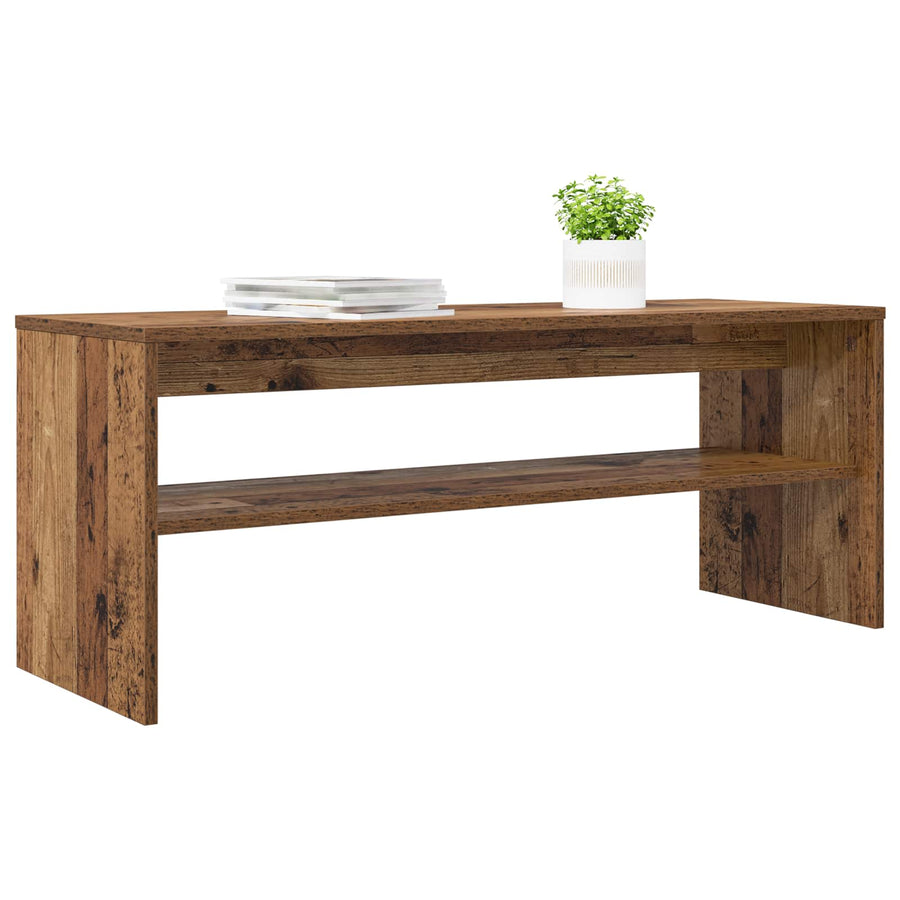 TV-kast Oudhout 100 x 35 x 40 cm Bewerkt hout