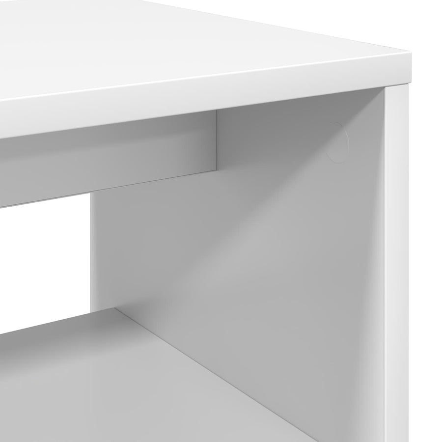 TV-kast Wit 60 x 30 x 40 cm Bewerkt hout