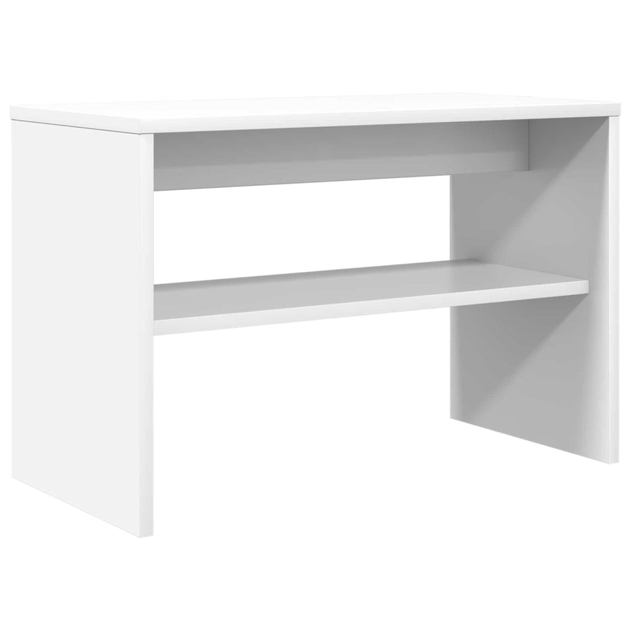 TV-kast Wit 60 x 30 x 40 cm Bewerkt hout