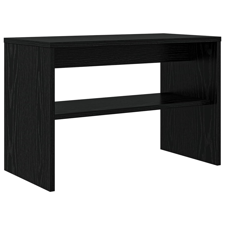 TV-kast Zwart Eiken 60 x 30 x 40 cm Bewerkt hout
