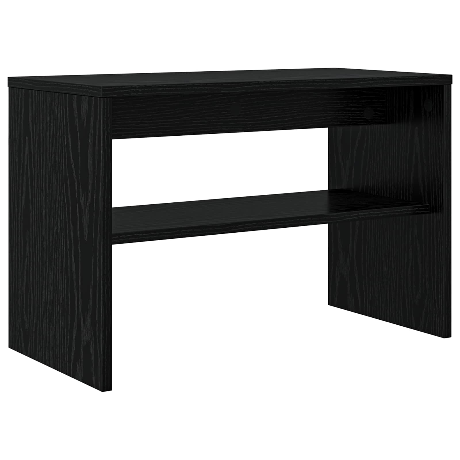 TV-kast Zwart Eiken 60 x 30 x 40 cm Bewerkt hout