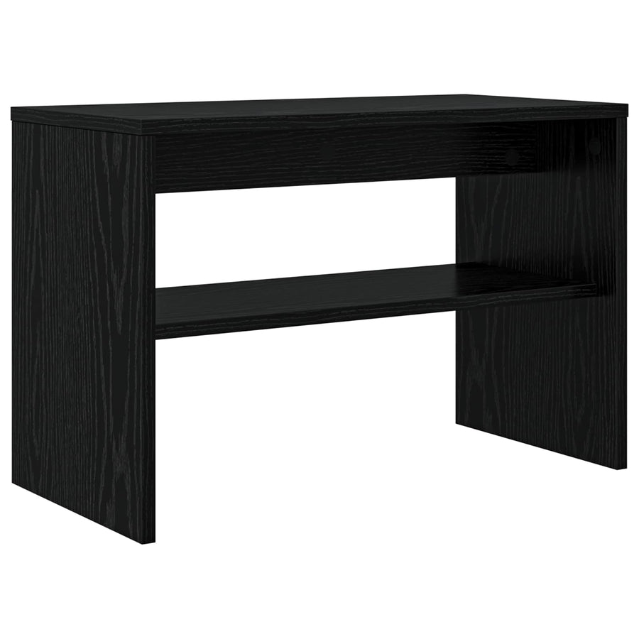 TV-kast Zwart Eiken 60 x 30 x 40 cm Bewerkt hout