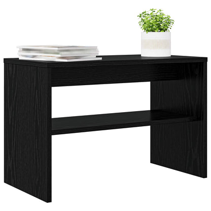 TV-kast Zwart Eiken 60 x 30 x 40 cm Bewerkt hout