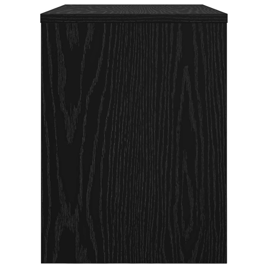 TV-kast Zwart Eiken 60 x 30 x 40 cm Bewerkt hout