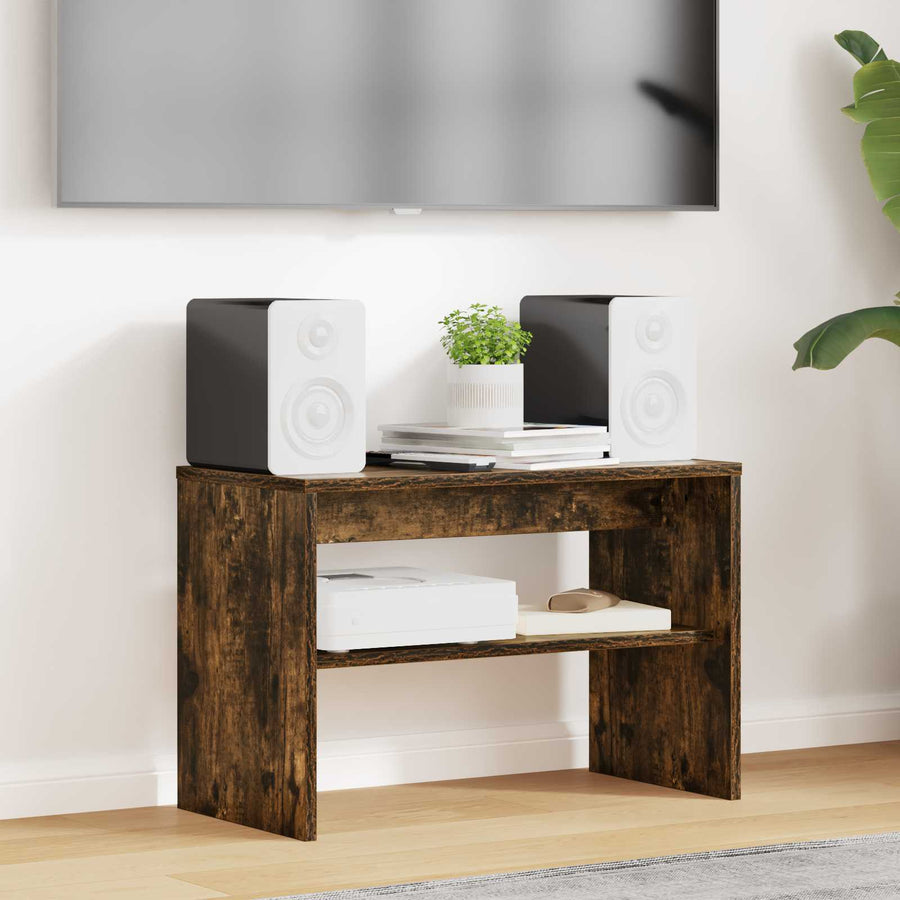 TV-kast Gerookt eiken 60 x 30 x 40 cm Bewerkt hout