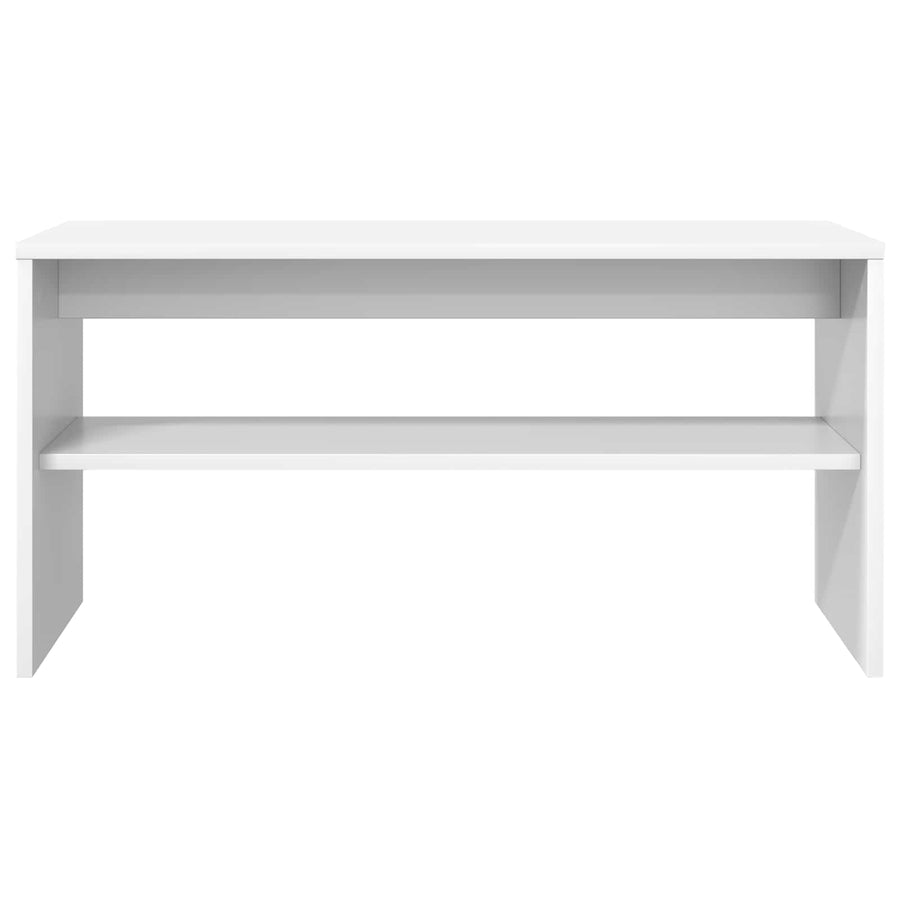 TV-kast Wit 80 x 30 x 40 cm Bewerkt hout