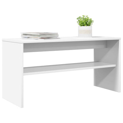 TV-kast Wit 80 x 30 x 40 cm Bewerkt hout