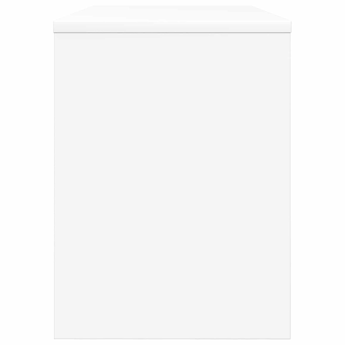 TV-kast Wit 80 x 30 x 40 cm Bewerkt hout