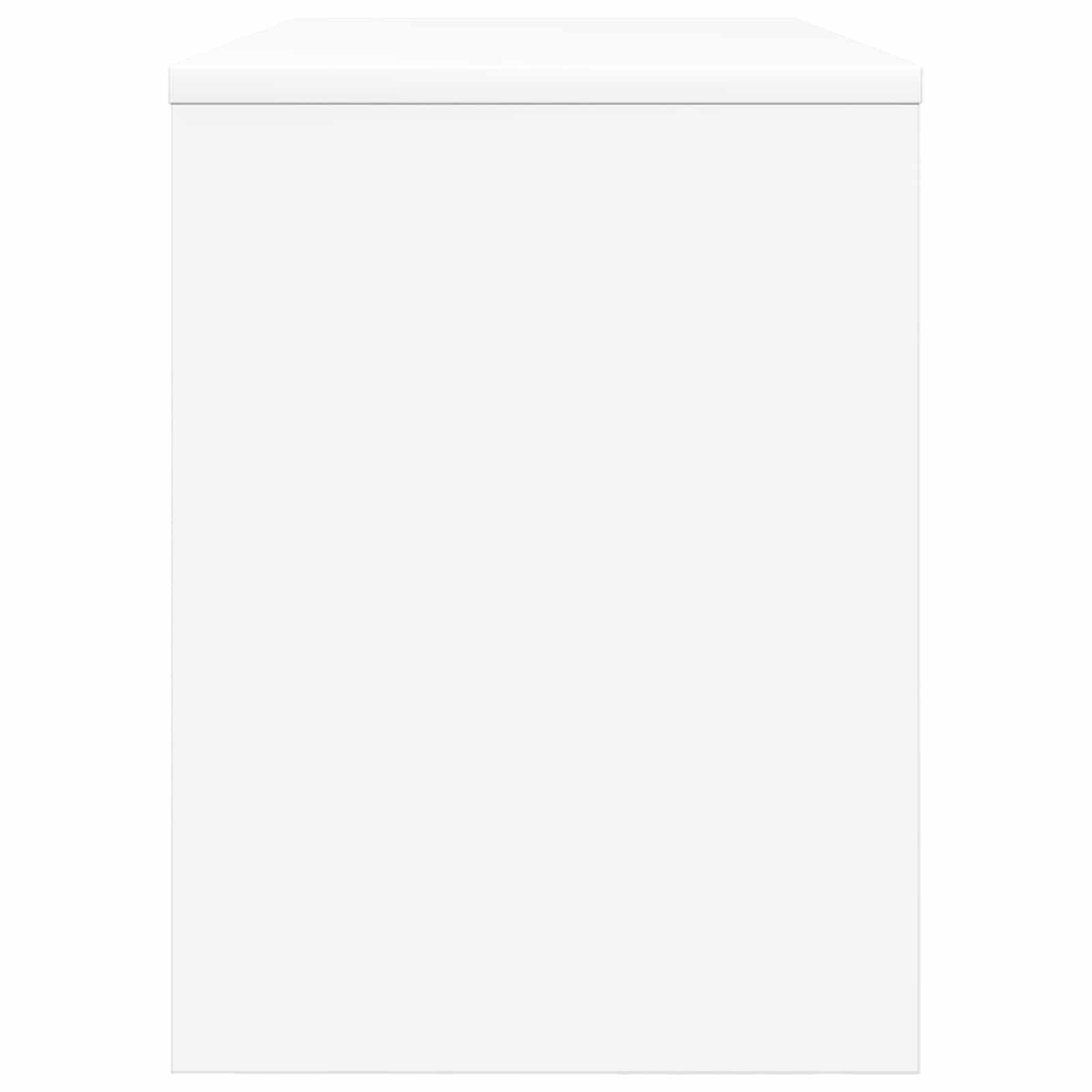 TV-kast Wit 80 x 30 x 40 cm Bewerkt hout