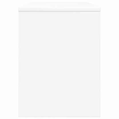 TV-kast Wit 80 x 30 x 40 cm Bewerkt hout