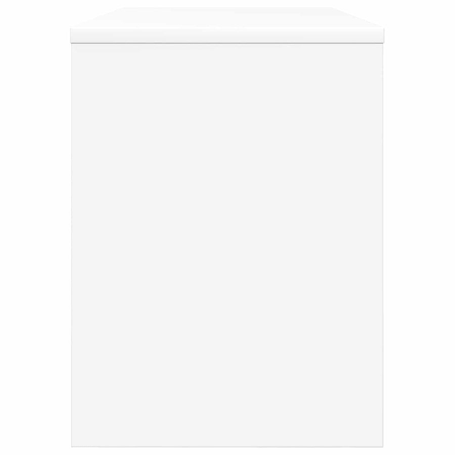 TV-kast Wit 80 x 30 x 40 cm Bewerkt hout