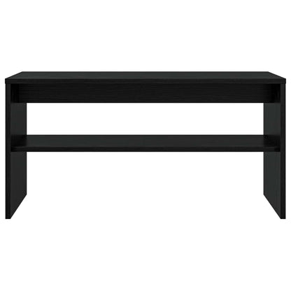 TV-kast Zwart Eiken 80 x 30 x 40 cm Bewerkt hout