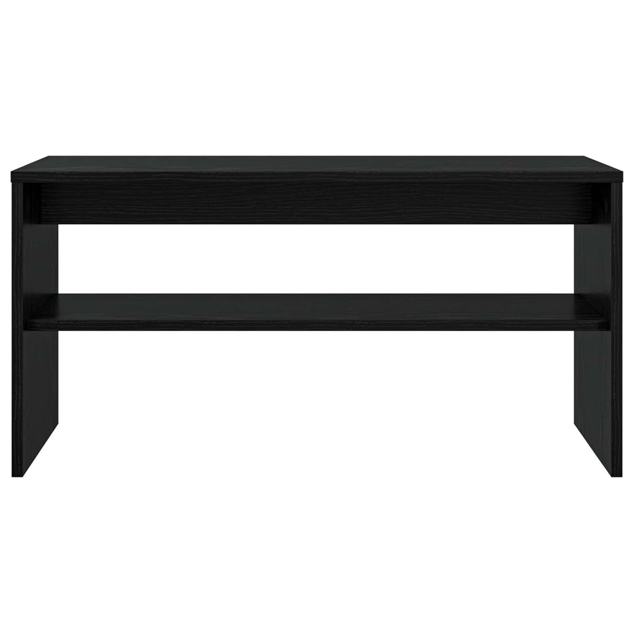TV-kast Zwart Eiken 80 x 30 x 40 cm Bewerkt hout