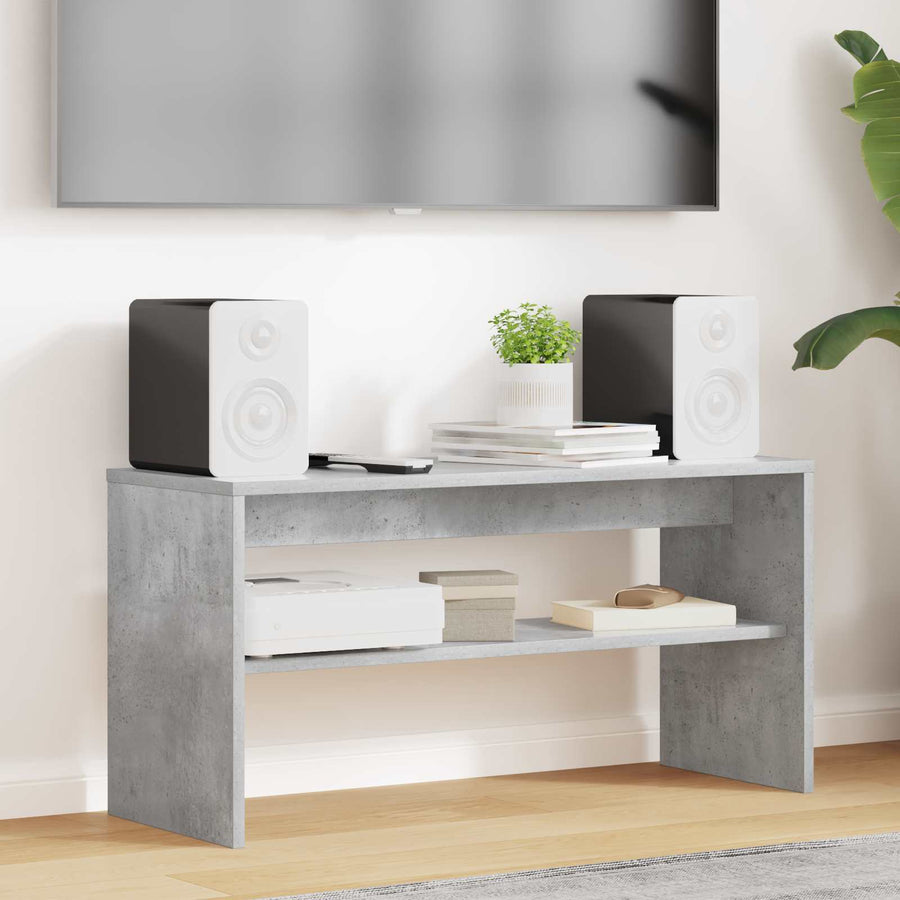 TV-kast Beton Grijs 80 x 30 x 40 cm Bewerkt hout