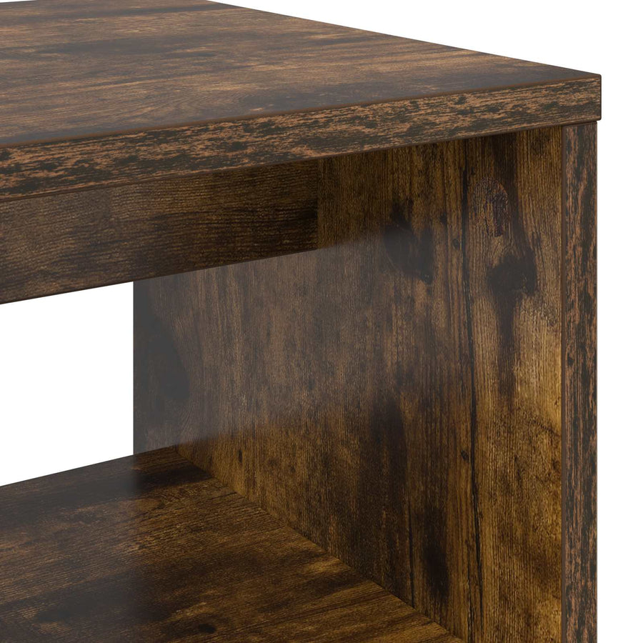 TV-kast Gerookt eiken 80 x 30 x 40 cm Bewerkt hout
