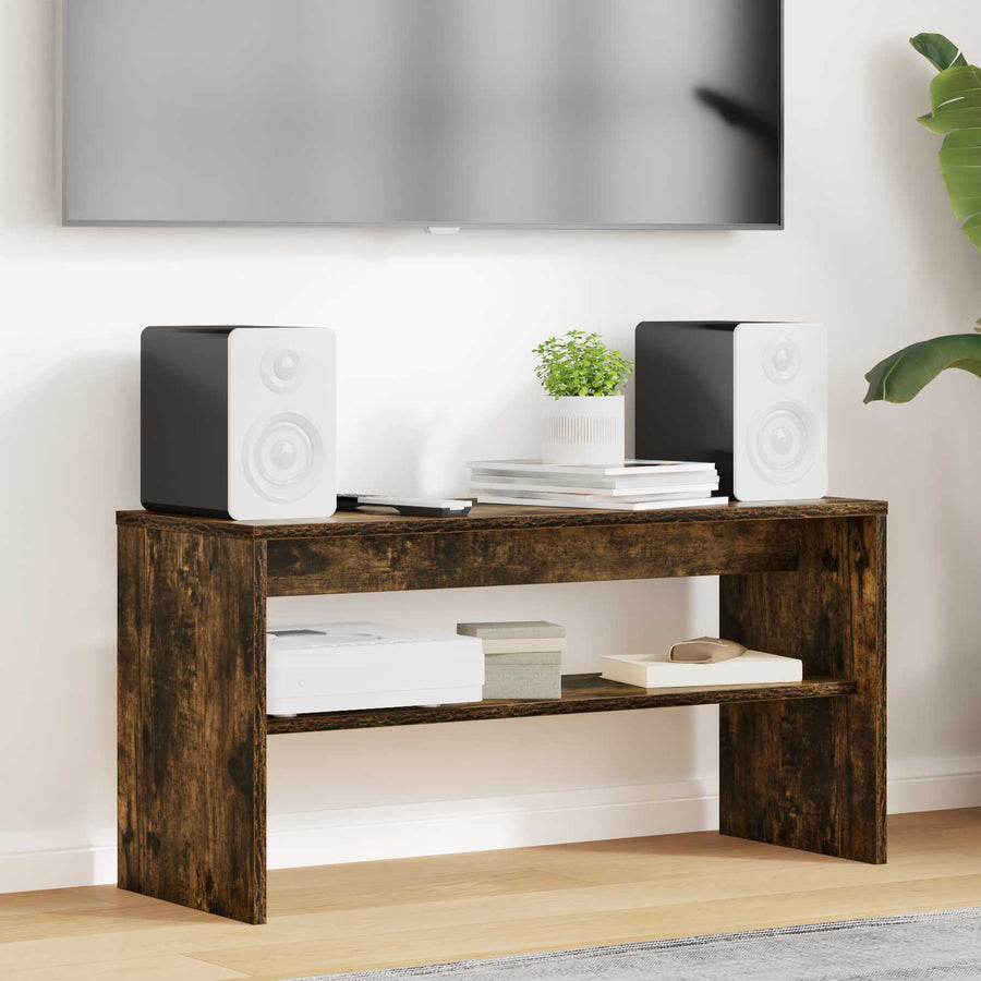 TV-kast Gerookt eiken 80 x 30 x 40 cm Bewerkt hout