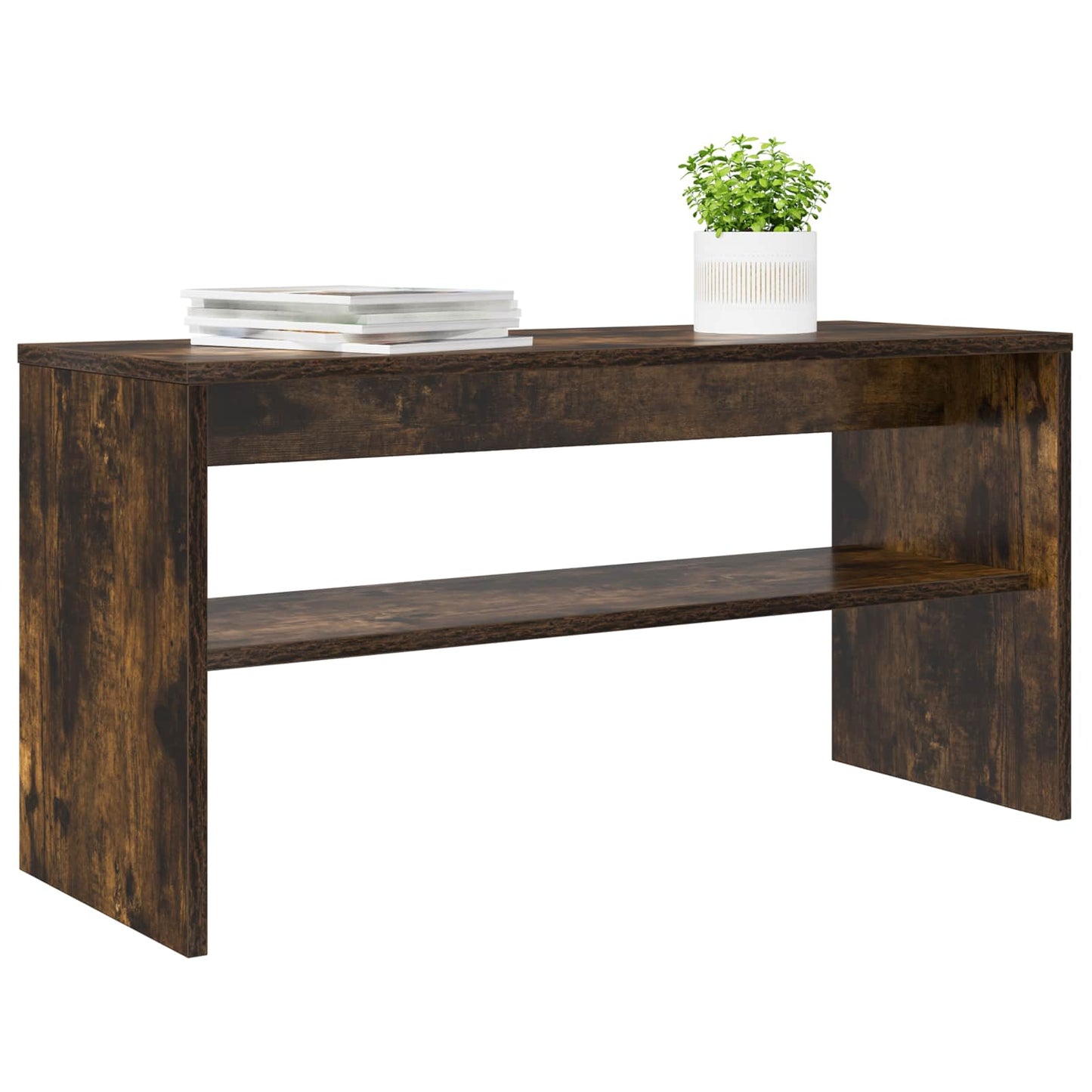 TV-kast Gerookt eiken 80 x 30 x 40 cm Bewerkt hout