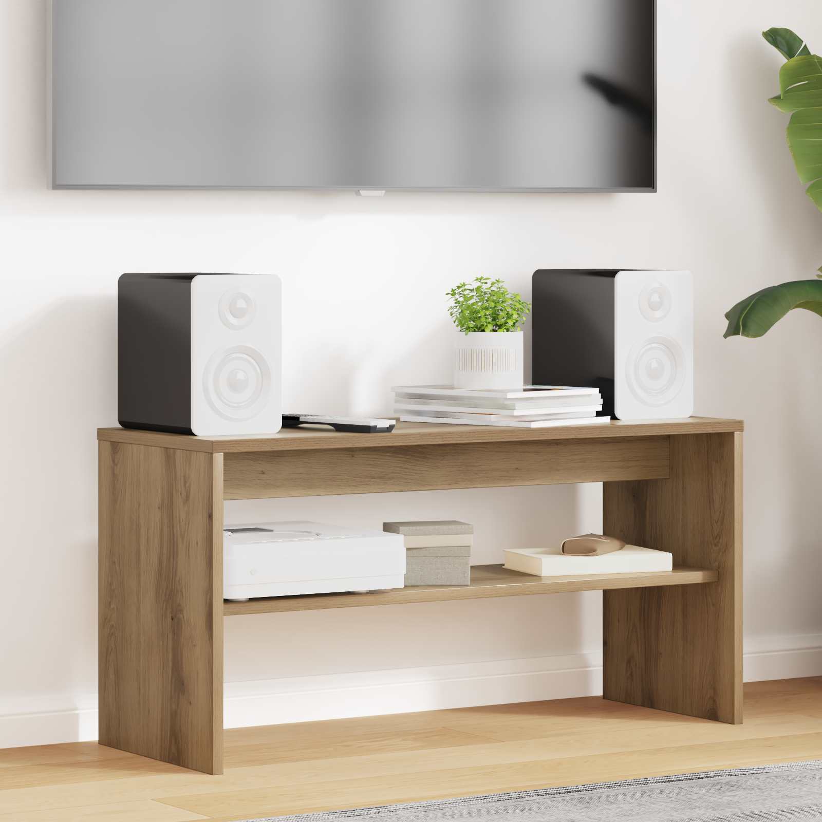 TV-kast Artisan Eiken 80 x 30 x 40 cm Bewerkt hout