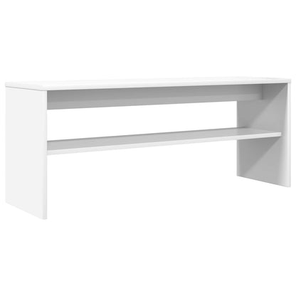 TV-kast Wit 100 x 30 x 40 cm Bewerkt hout