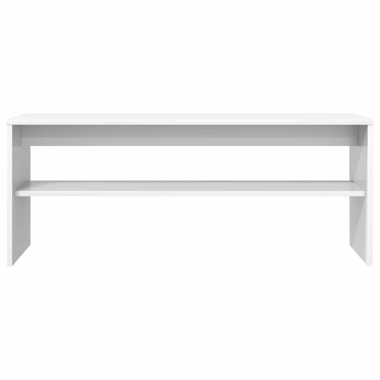TV-kast Wit 100 x 30 x 40 cm Bewerkt hout