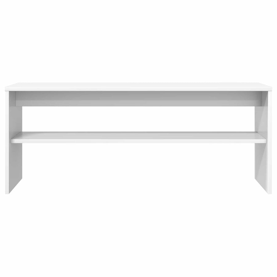 TV-kast Wit 100 x 30 x 40 cm Bewerkt hout