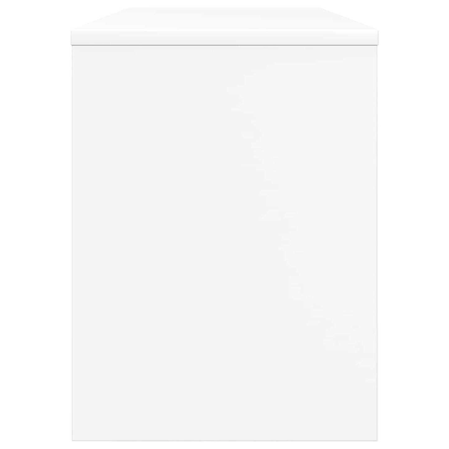 TV-kast Wit 100 x 30 x 40 cm Bewerkt hout