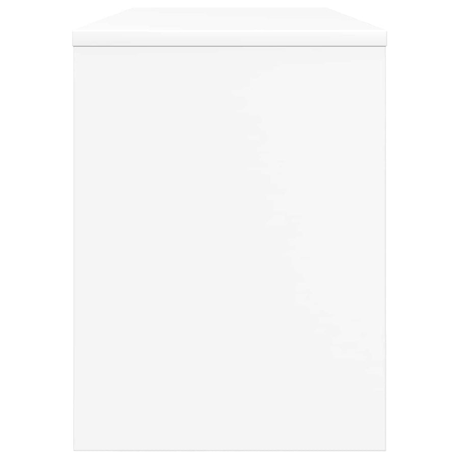TV-kast Wit 100 x 30 x 40 cm Bewerkt hout