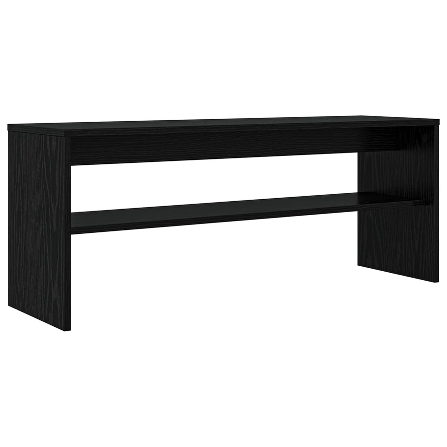TV-kast Zwart Eiken 100 x 30 x 40 cm Bewerkt hout