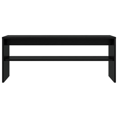 TV-kast Zwart Eiken 100 x 30 x 40 cm Bewerkt hout