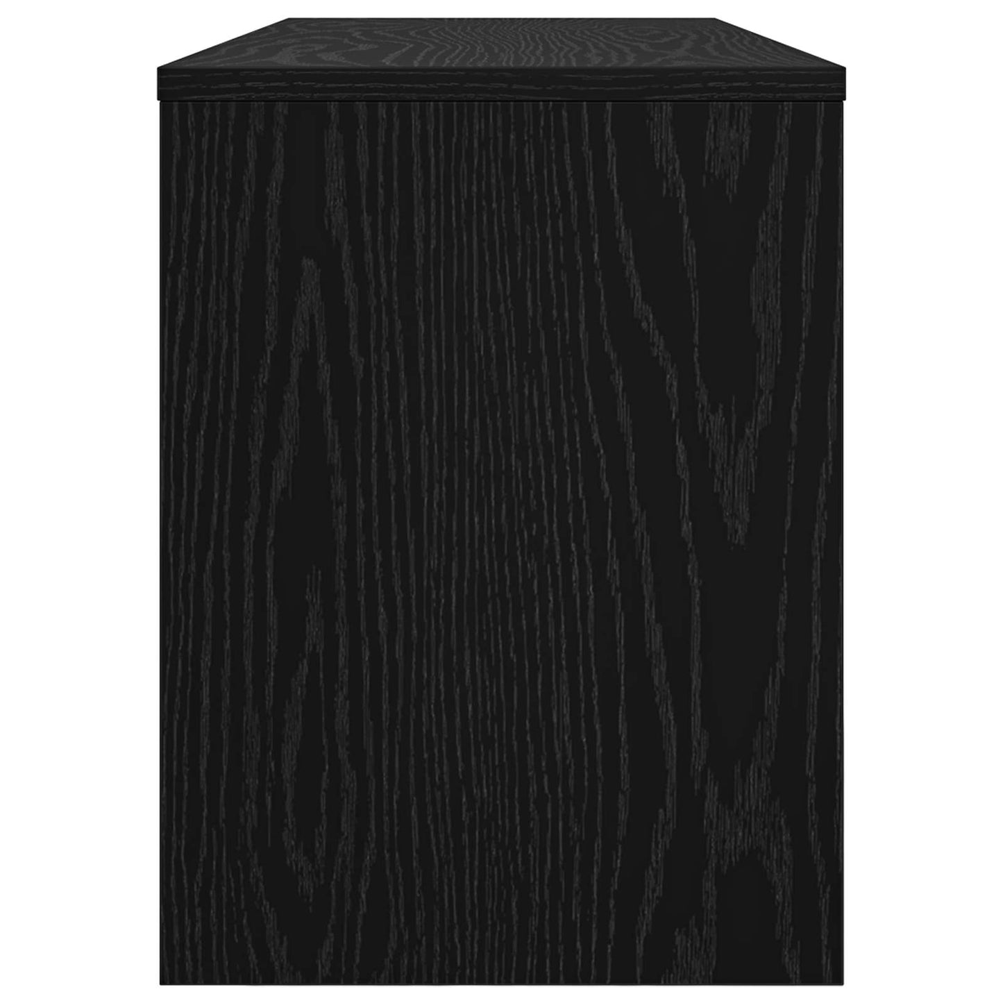 TV-kast Zwart Eiken 100 x 30 x 40 cm Bewerkt hout