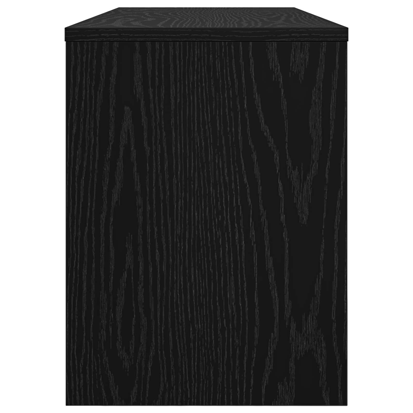 TV-kast Zwart Eiken 100 x 30 x 40 cm Bewerkt hout