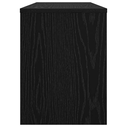 TV-kast Zwart Eiken 100 x 30 x 40 cm Bewerkt hout