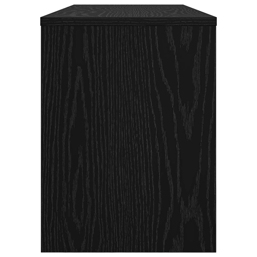 TV-kast Zwart Eiken 100 x 30 x 40 cm Bewerkt hout