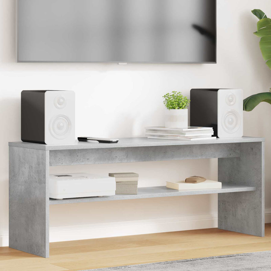 TV-kast Beton Grijs 100 x 30 x 40 cm Bewerkt hout
